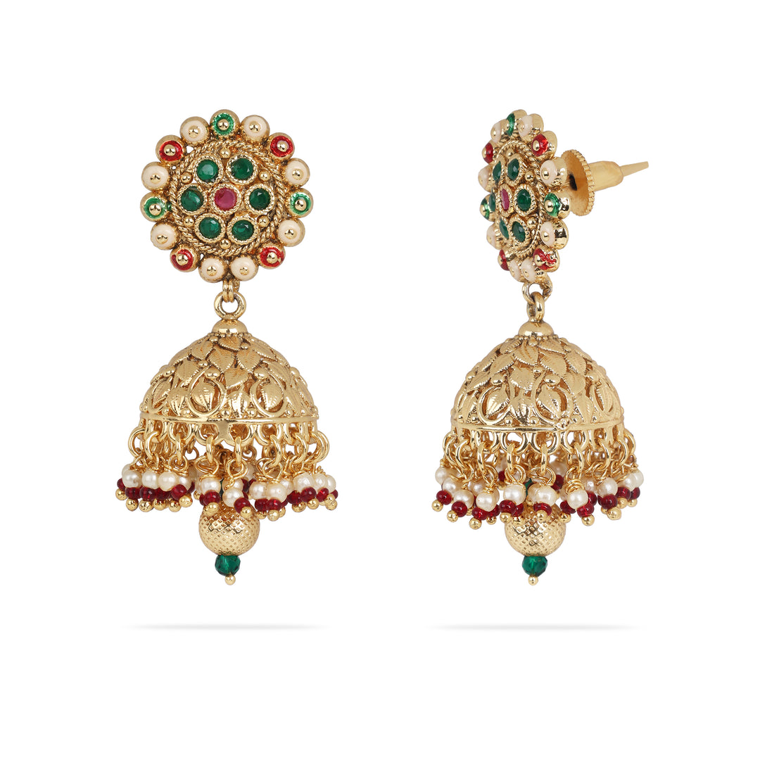 Luxurious Traditional Embellished Necklace Set