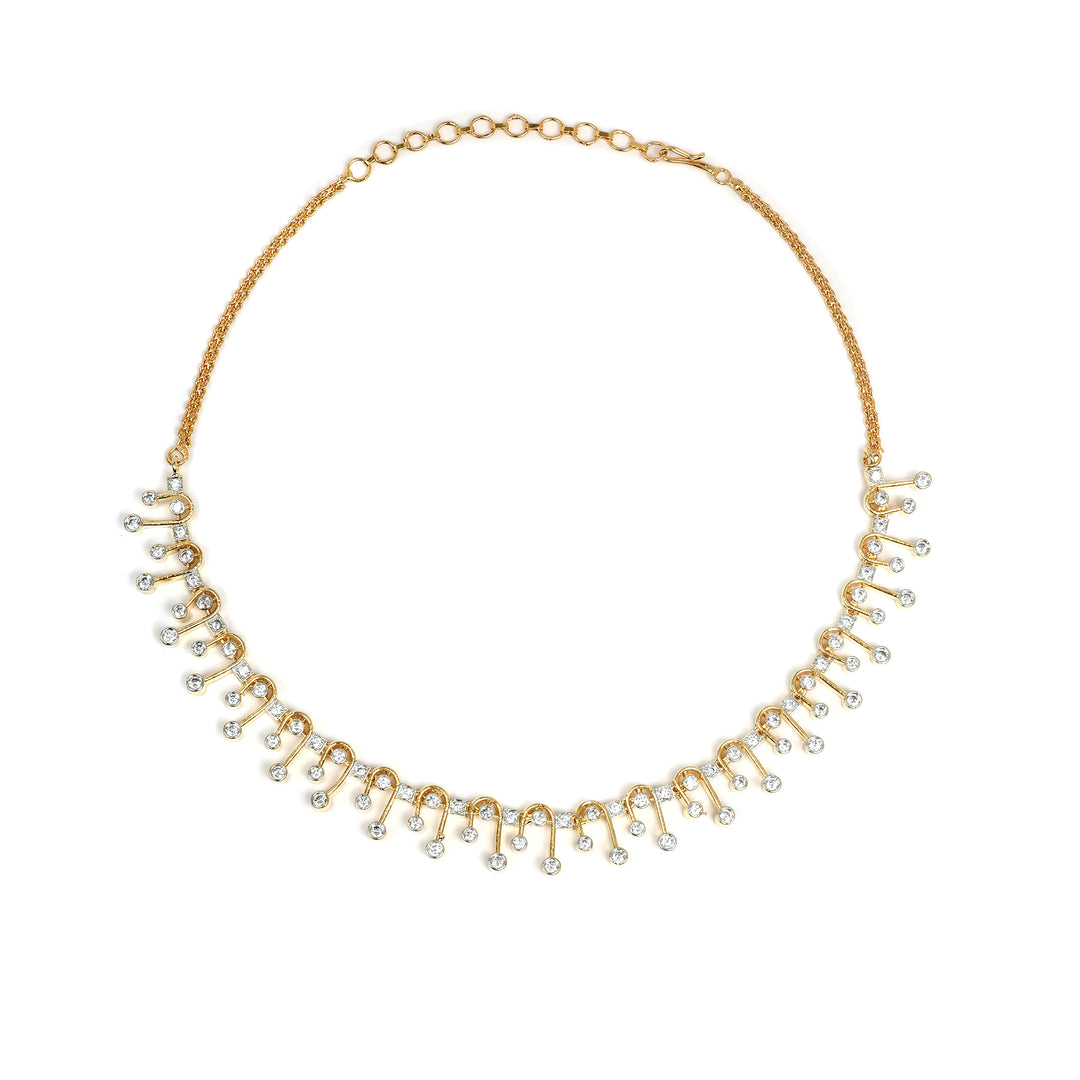 Gold-Tone Elegance Droplet Necklace Set