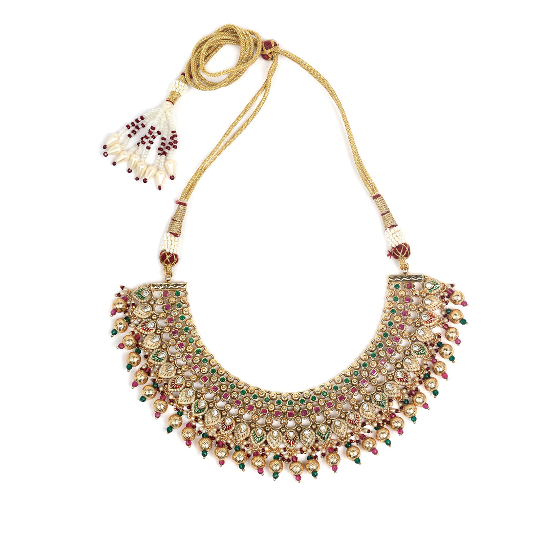 Luxurious Traditional Embellished Necklace Set
